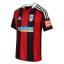 adidas Fulham Away Shirt 2024 2025 Juniors Red/Black