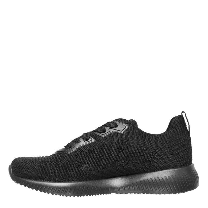 Skechers BOBS Sport Squad- Tough Talk Blk Eng Knt/Trm