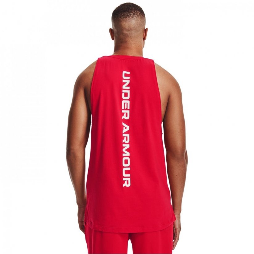 Under Armour Armour Baseline Tank Top Mens Red/White