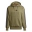 adidas Essentials Fleece 3-Stripes pánska mikina Olive Strata