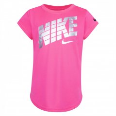 Nike Short Sleeve T Shirt Infant Girls Hyper Pink