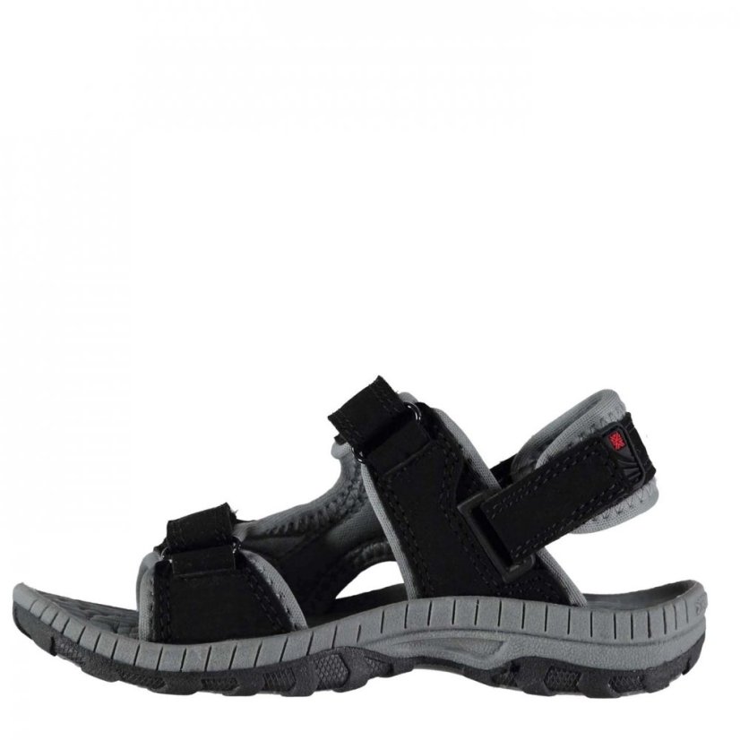 Karrimor Antibes Walking Sandals Childrens Black/Red/Char
