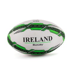 Team Ireland Rugby Ball Size 5 White/Green