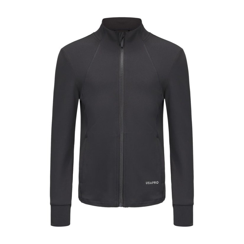 USA Pro Training Fitness Jacket Juniors Charcoal