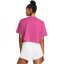 Under Armour Boxy Crop SS Astro Pink/Blk