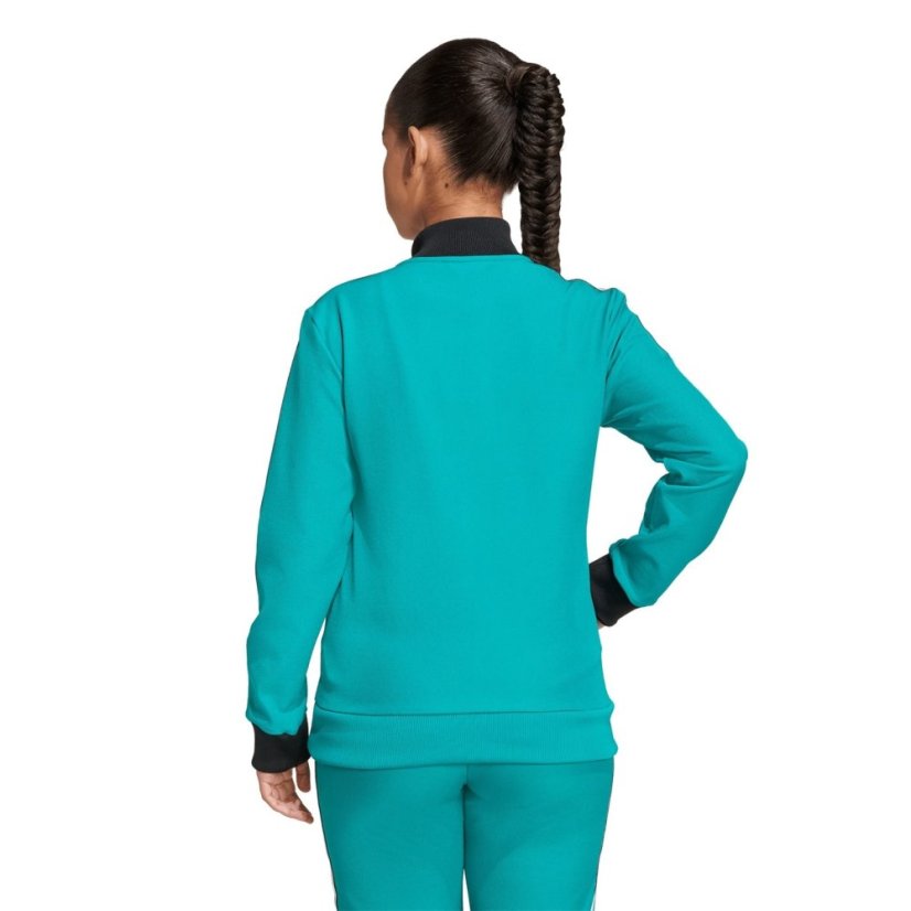 adidas Liverpool Terrace Icons Tracksuit Top Juniors Green