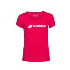 Babolat Women's Short-Sleeve Performance Gym Top Red Rose Hthr