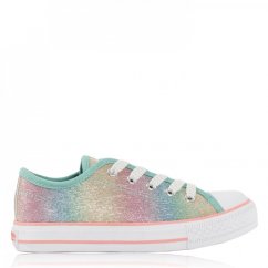 SoulCal Canvas Low Childrens Canvas Shoes Rainbow