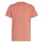 adidas Stripe Essentials T-Shirt Junior Coral/White