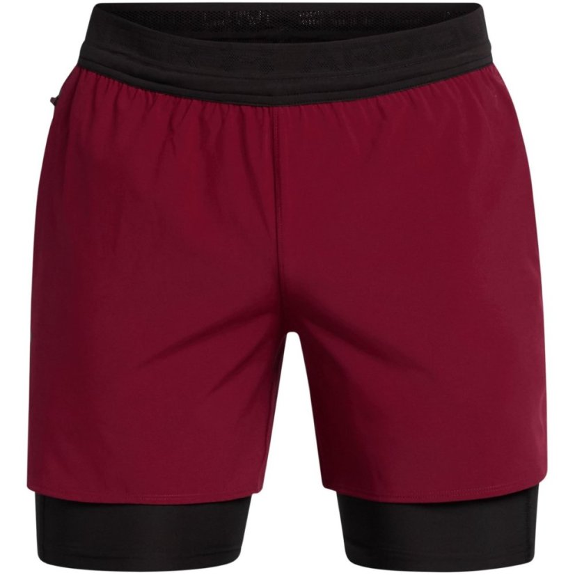 Under Armour Men's Peak 2-in-1 Woven Shorts Red
