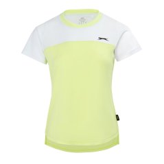 Slazenger Court Tee Ladies White/Lime