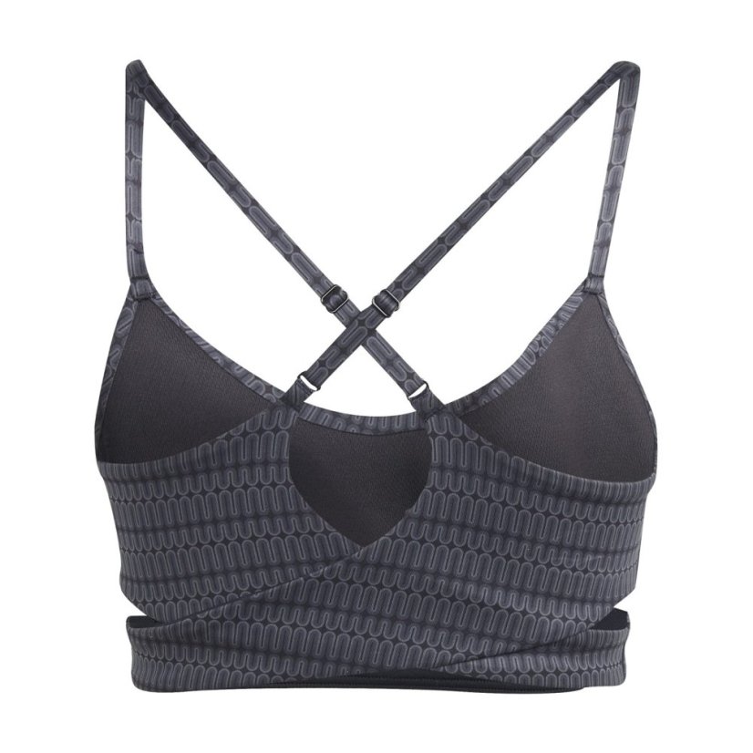 adidas Yoga Studio Light Support Bra Womens Grey