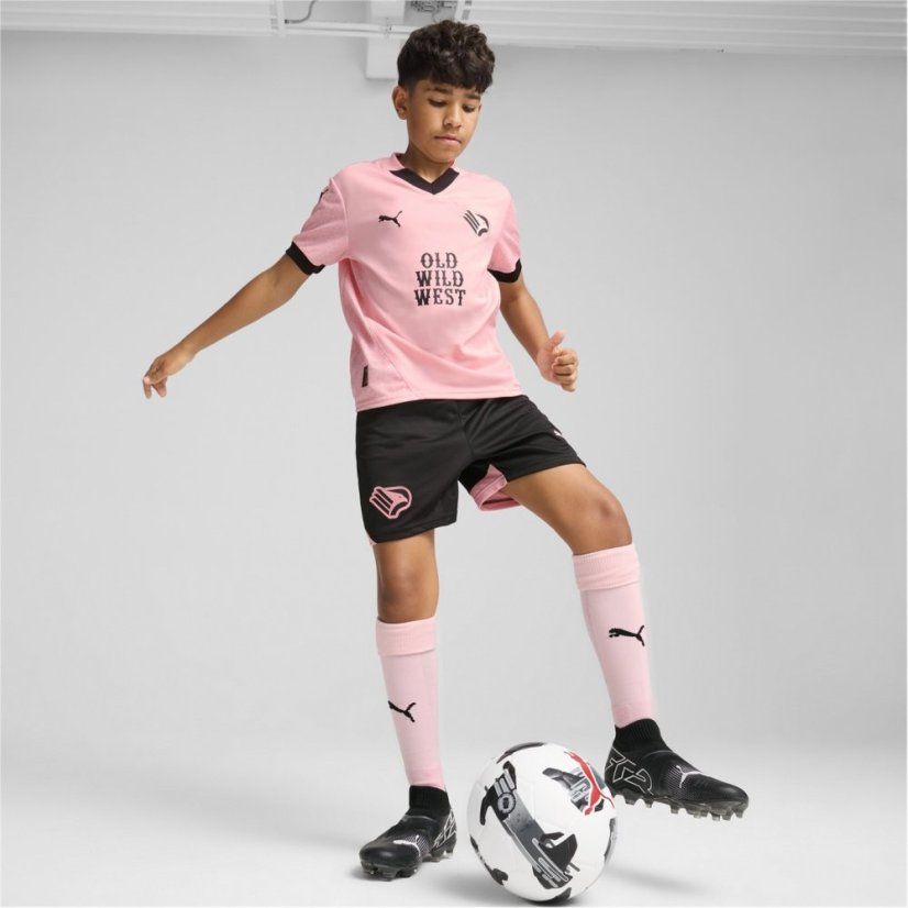 Puma Palermo Home Shirt 2024 2025 Juniors Pink