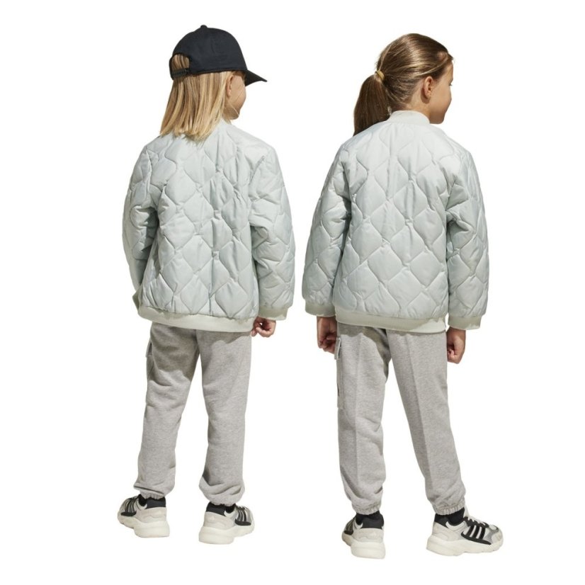 adidas Light Padded Jacket Infants Silver/Black