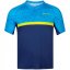 Babolat Compete Crew Neck Polo Shirt M Blue/E Blue