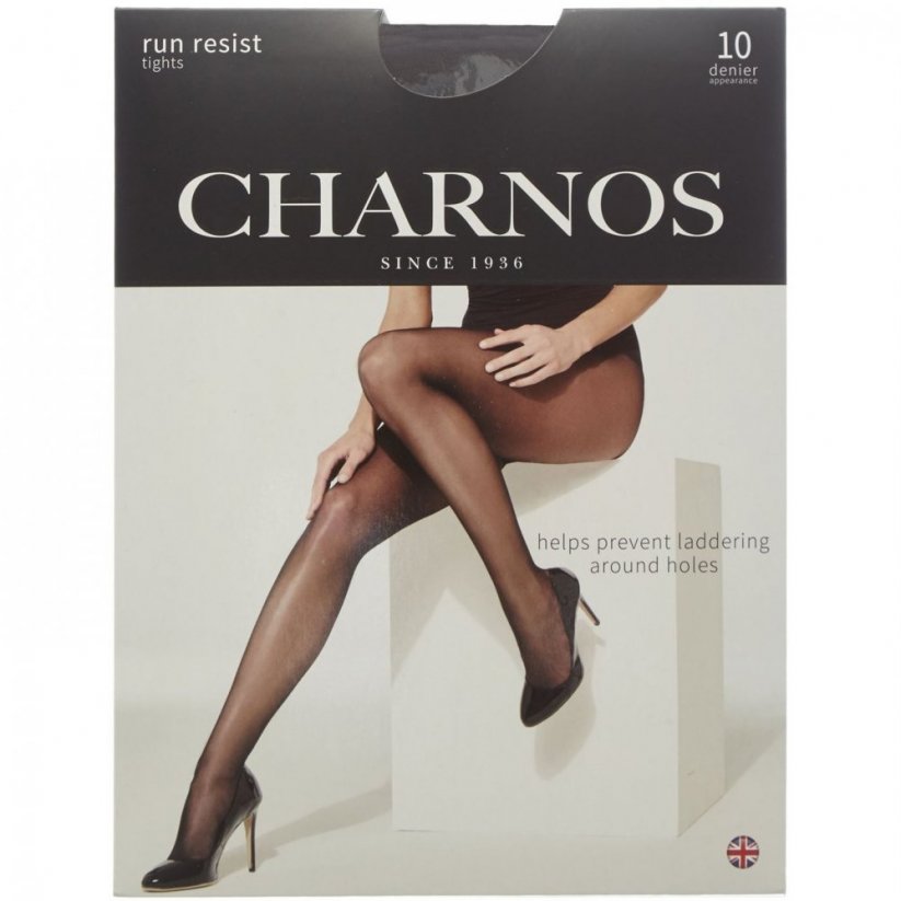 Charnos Run resist 10 denier tights Black