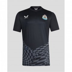 Castore Newcastle United Pre Match T Shirt 2023 2024 Adults Black/White