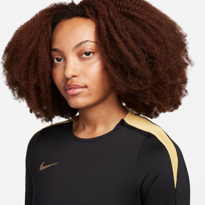 Nike Strike Women's Dri-FIT Crew-Neck Soccer Top Black/Gold