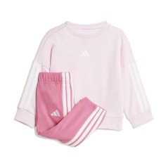 adidas Infants BOS Jog French Terry Set Pink/White