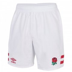 Umbro England Rugby Home Shorts 2022 2023 Adults White