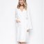Cyberjammies Rose Embroidered Robe White