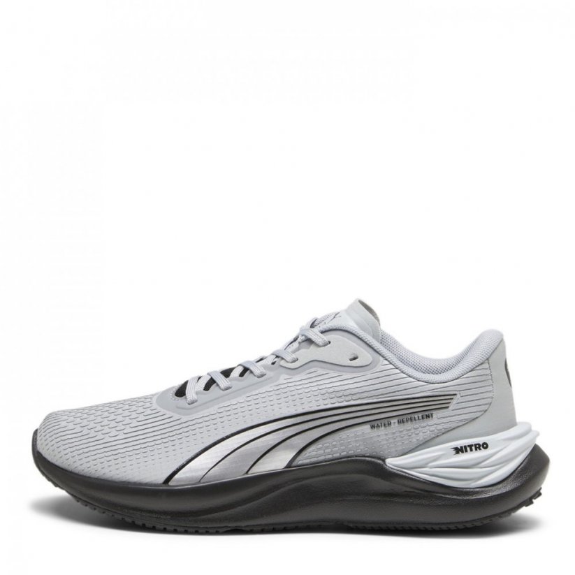 Puma Electrify Nitro 3 Water Repellent Womens Running Shoes Grey/Black