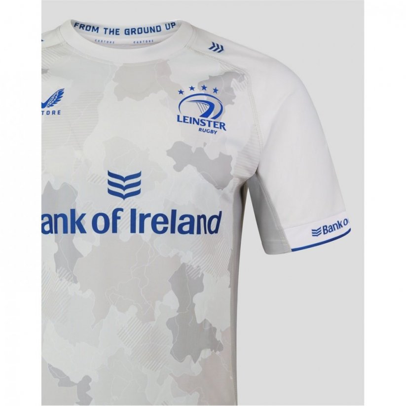 Castore Leinster Rugby Away Shirt 2023 2024 Adults Light Grey