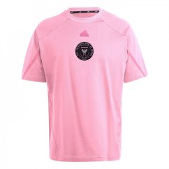 adidas Inter Miami CF Designed for Gameday Travel T-Shirt 2023 2024 Adults Pink