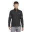 adidas 3 Stripe Zip Top Mens White/Black