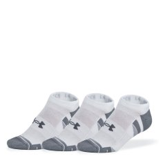 Under Armour UA Performance Tech 3-Pack No Show Socks Unisex NS White