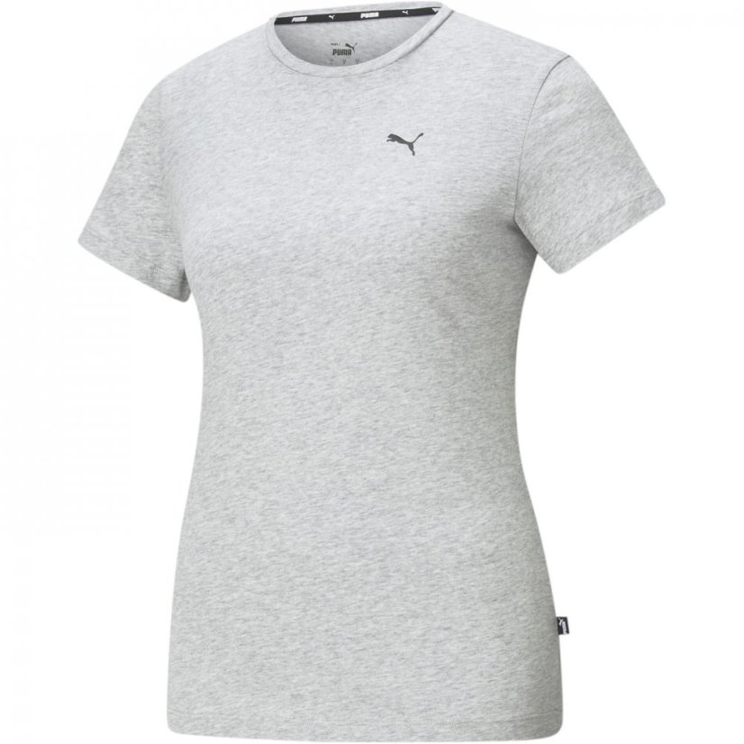 Puma Essentials Small Logo T Shirt Womens Grey Hth