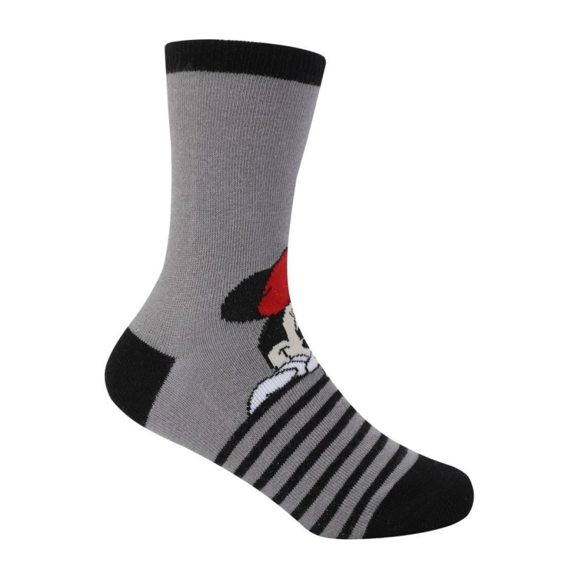 Character Crew Sock 5pk Junior Minnie