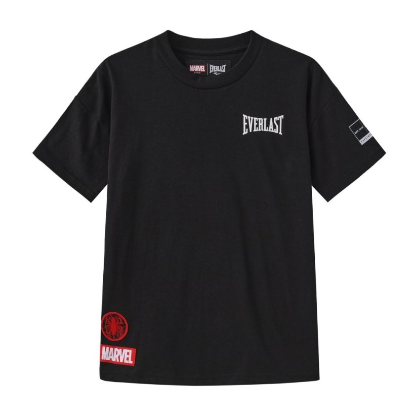 Everlast Spiderman Sports T-Shirt Juniors Black