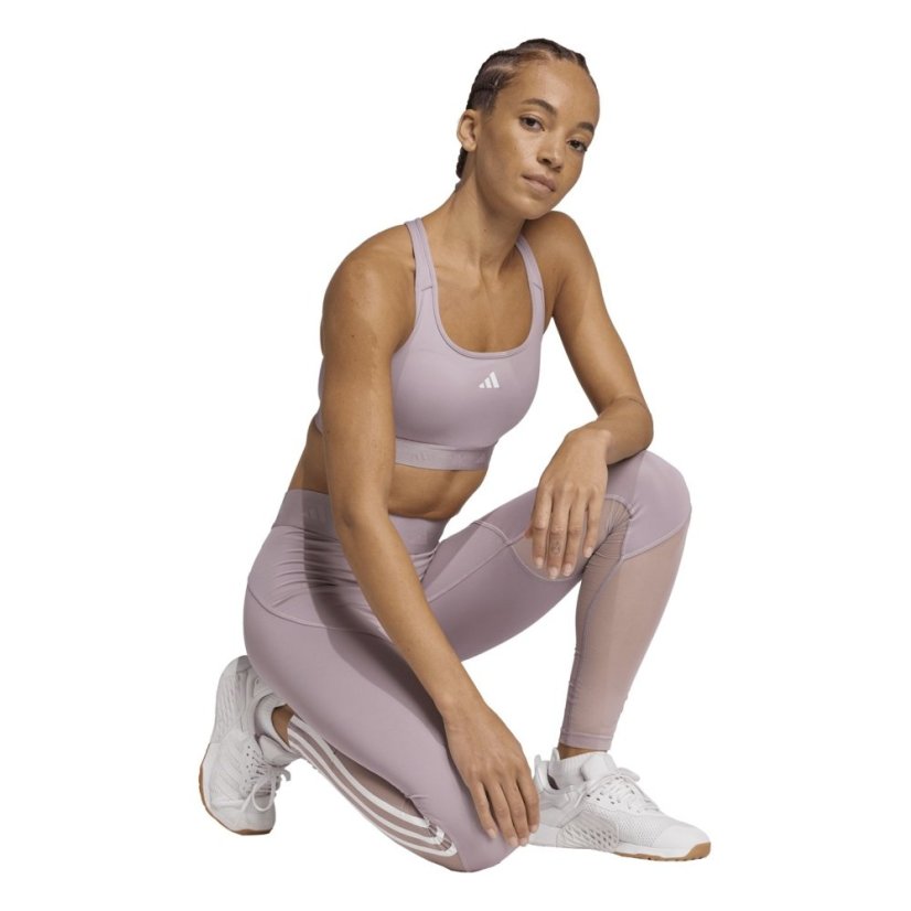 adidas Women's Medium Impact Sports Bra Pre-Loved Fig