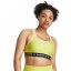 Under Armour Armour Medium Support Crossback Bra Womens Lime Yellow