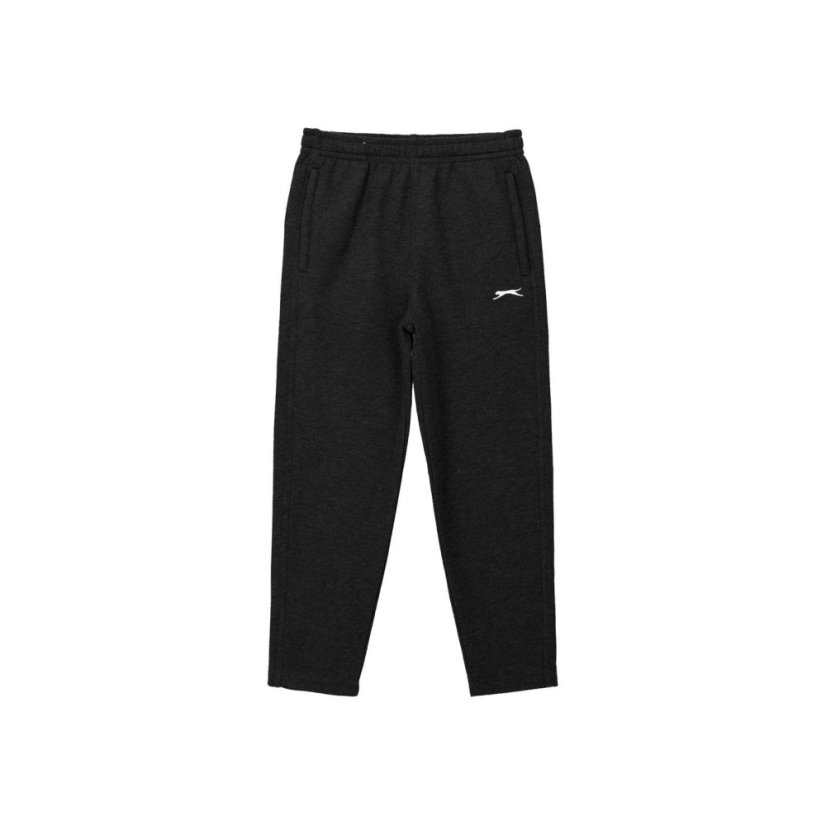 Slazenger Open Hem Fleece Pants Junior Black
