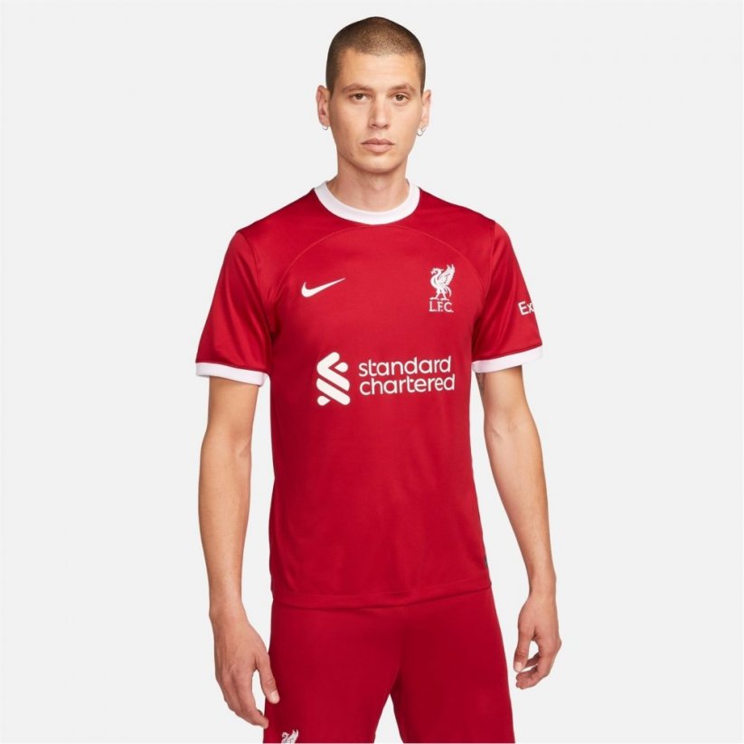 Nike Liverpool Home Shirt 2023 2024 Adults Red/White