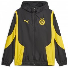 Puma Borussia Dortmund Anthem Jacket 2023 2024 Adults Black/Yellow