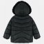 Firetrap Kids Fur Trimmed Hood Long Sleeve Short Puffer Jacket Black