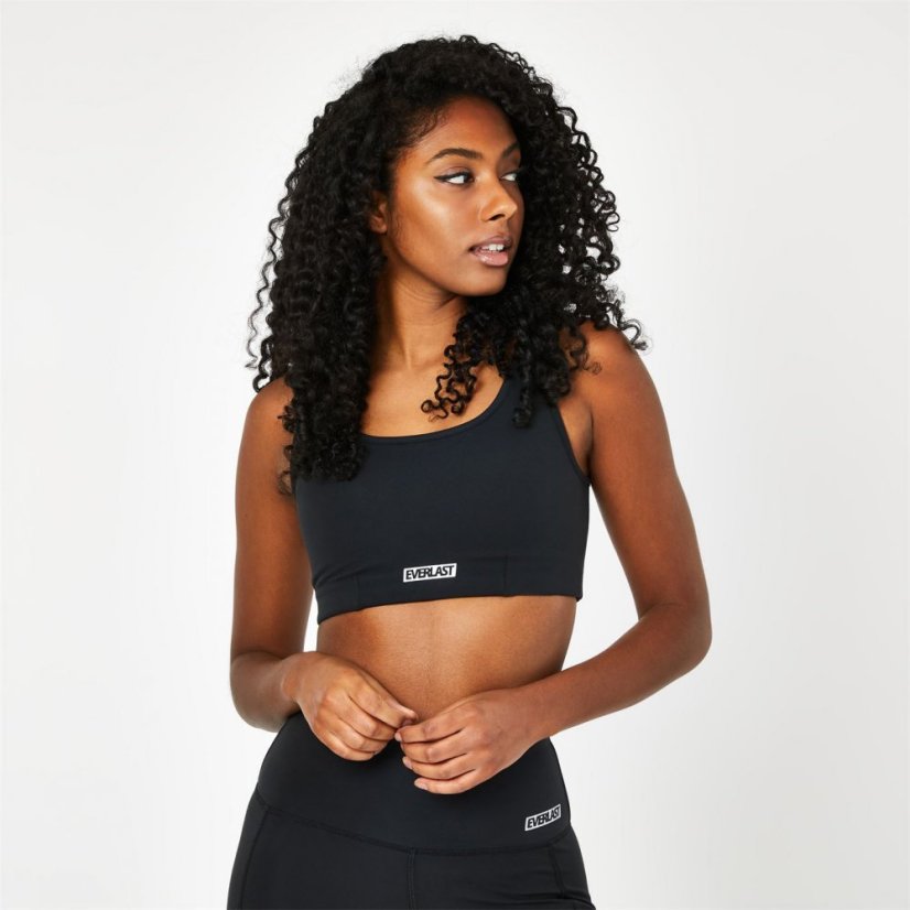 Everlast Medium Support Sports Bra Black