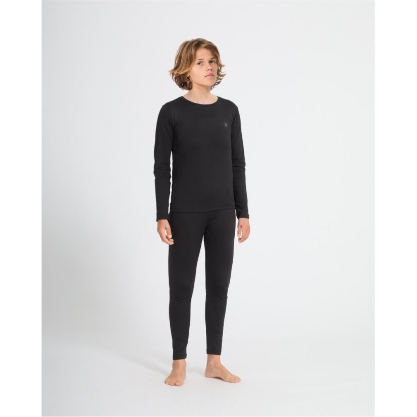 Spyder Unisex Kids' Boxed Baselayer Set Black