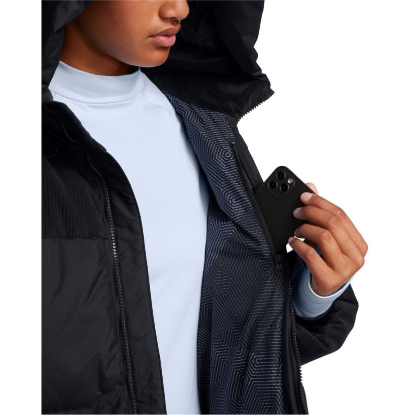 Under Armour Women's Limitless Cord Quilted Heavyweight Puffer Jacket Black