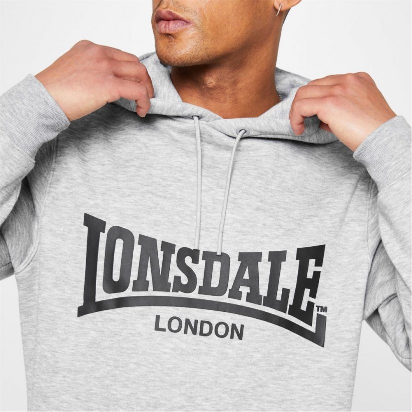 Lonsdale Essential OTH pánska mikina Grey M