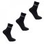 Everlast Quarter Socks 3 Pack Mens Black