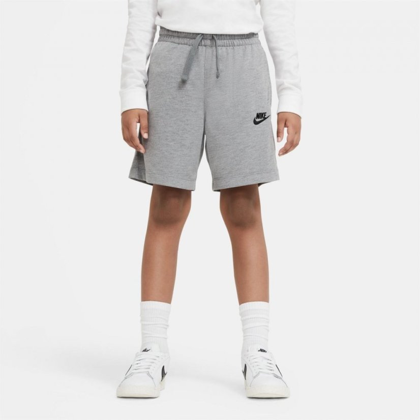 Nike Sportswear Jersey Shorts Junior Boys Grey/White