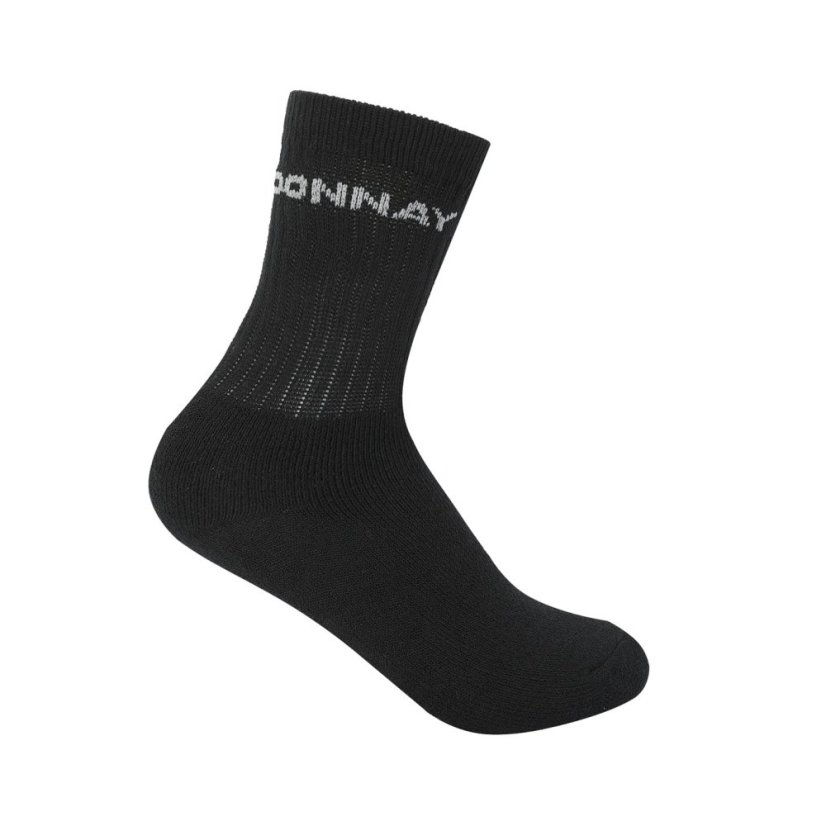 Donnay Crew 10 Pack Sports Socks Mens Black