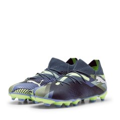Puma Future 7 Match Rush Childrens Firm Ground Football Boots Grey/White/Grn