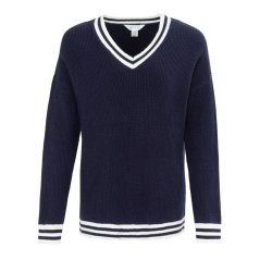 Miso V Neck Jumper Women Navy
