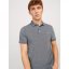 Jack and Jones Paulos Tipped Pique Short Sleeve Polo Shirt Anthracite
