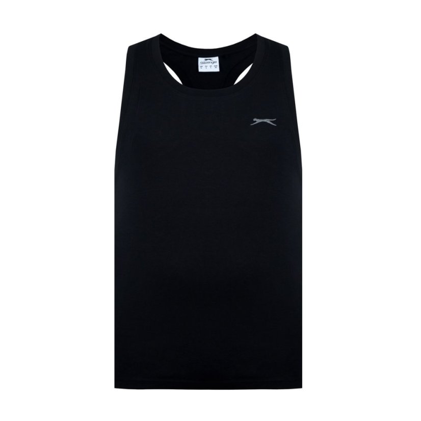 Slazenger Muscle Vest Mens Black